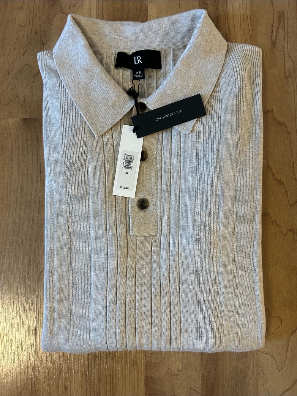 BR Men’s Organic Cotton Sweater Size XS